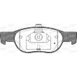 Jeu de 4 plaquettes de frein avant OPEN PARTS BPA0588.20 - Visuel 1