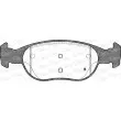 Jeu de 4 plaquettes de frein avant OPEN PARTS BPA0588.20 - Visuel 2