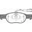 Jeu de 4 plaquettes de frein avant OPEN PARTS BPA0588.31 - Visuel 1