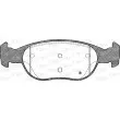 Jeu de 4 plaquettes de frein avant OPEN PARTS BPA0588.31 - Visuel 2