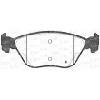 Jeu de 4 plaquettes de frein avant OPEN PARTS BPA0589.02 - Visuel 2