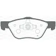 Jeu de 4 plaquettes de frein avant OPEN PARTS BPA0589.20 - Visuel 1