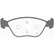 Jeu de 4 plaquettes de frein avant OPEN PARTS BPA0589.20 - Visuel 2