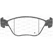 Jeu de 4 plaquettes de frein avant OPEN PARTS BPA0589.22 - Visuel 2