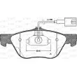 Jeu de 4 plaquettes de frein avant OPEN PARTS BPA0589.32 - Visuel 1