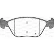 Jeu de 4 plaquettes de frein avant OPEN PARTS BPA0589.32 - Visuel 2