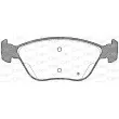 Jeu de 4 plaquettes de frein avant OPEN PARTS BPA0589.42 - Visuel 2