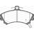 Jeu de 4 plaquettes de frein avant OPEN PARTS BPA0590.02 - Visuel 1