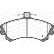 Jeu de 4 plaquettes de frein avant OPEN PARTS BPA0590.02 - Visuel 2