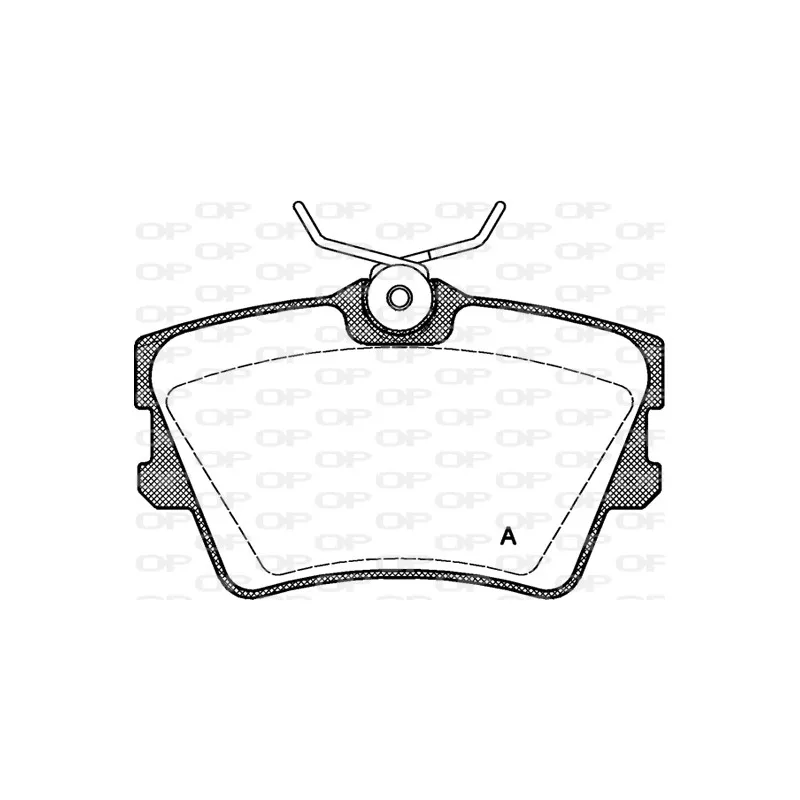 Jeu de 4 plaquettes de frein arrière OPEN PARTS BPA0591.00