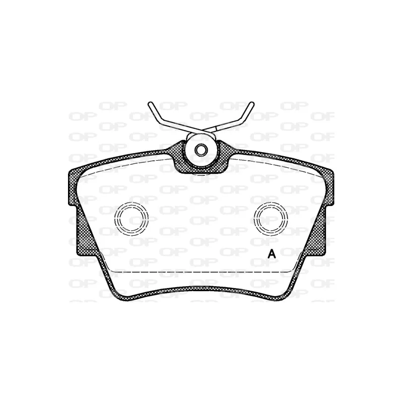 Jeu de 4 plaquettes de frein arrière OPEN PARTS BPA0591.10
