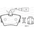 Jeu de 4 plaquettes de frein arrière OPEN PARTS BPA0591.12 - Visuel 1