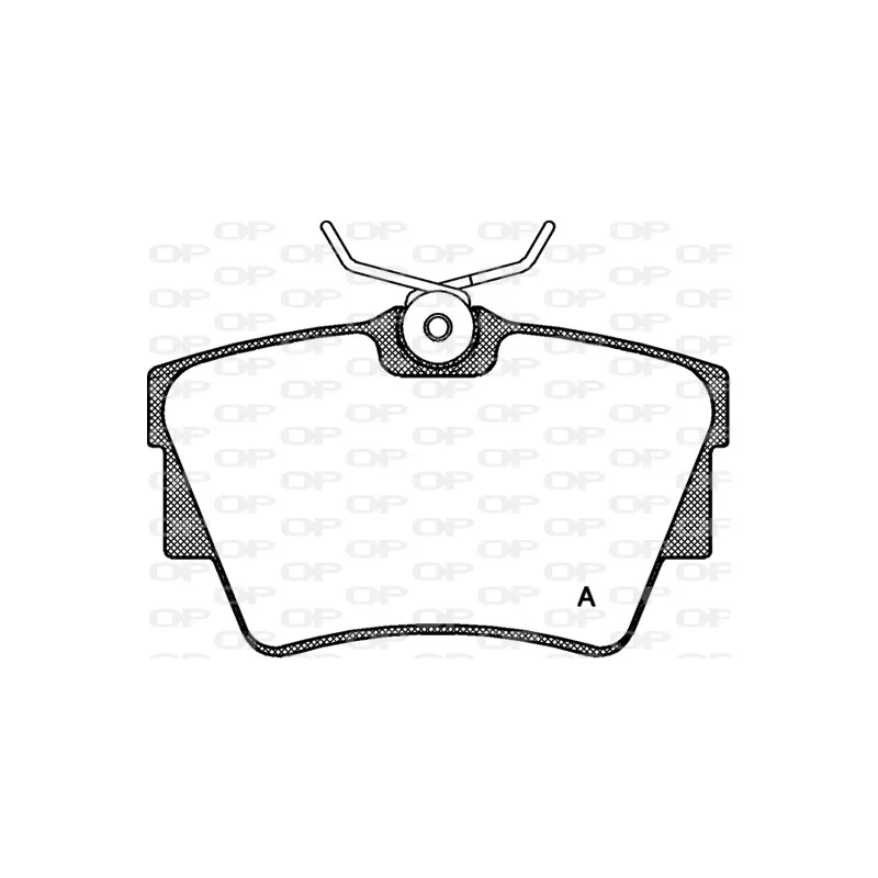 Jeu de 4 plaquettes de frein arrière OPEN PARTS BPA0591.30