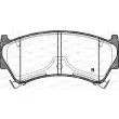 Jeu de 4 plaquettes de frein avant OPEN PARTS BPA0592.12 - Visuel 2