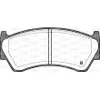 Jeu de 4 plaquettes de frein avant OPEN PARTS BPA0592.42 - Visuel 2