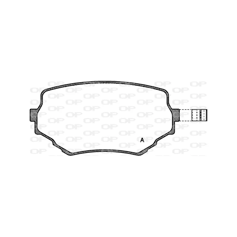 Jeu de 4 plaquettes de frein avant OPEN PARTS BPA0594.02