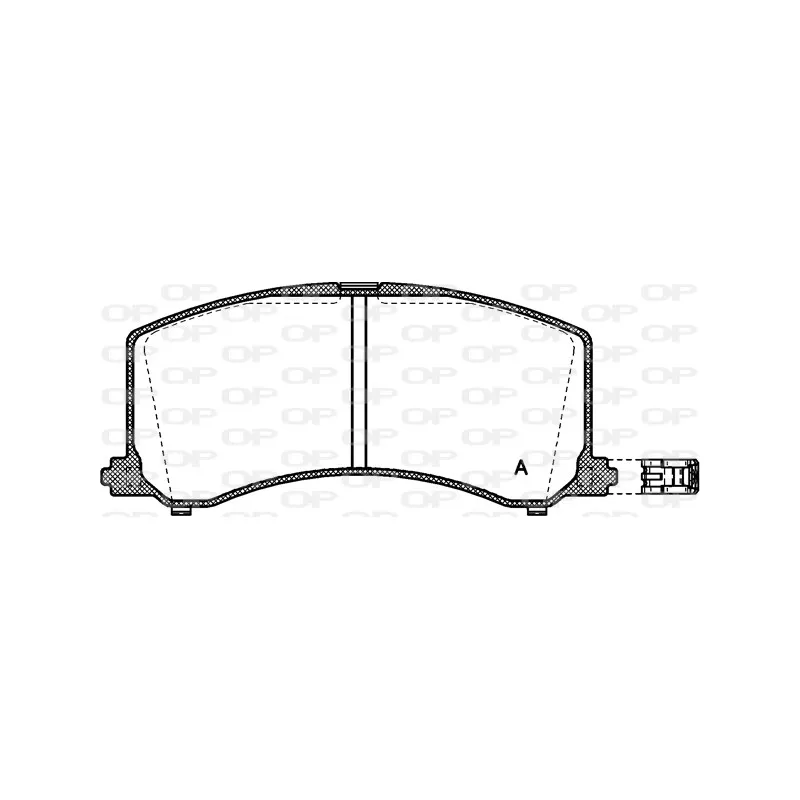 Jeu de 4 plaquettes de frein avant OPEN PARTS BPA0595.02