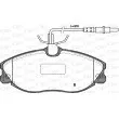Jeu de 4 plaquettes de frein avant OPEN PARTS BPA0604.14 - Visuel 2