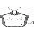 Jeu de 4 plaquettes de frein arrière OPEN PARTS BPA0605.02 - Visuel 1