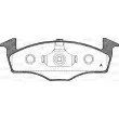 Jeu de 4 plaquettes de frein avant OPEN PARTS BPA0609.00 - Visuel 1
