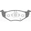 Jeu de 4 plaquettes de frein avant OPEN PARTS BPA0609.00 - Visuel 2