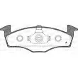 Jeu de 4 plaquettes de frein avant OPEN PARTS BPA0609.10 - Visuel 1