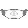Jeu de 4 plaquettes de frein avant OPEN PARTS BPA0609.10 - Visuel 2