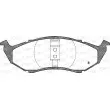 Jeu de 4 plaquettes de frein avant OPEN PARTS BPA0610.00 - Visuel 2