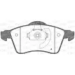 Jeu de 4 plaquettes de frein avant OPEN PARTS BPA0618.00 - Visuel 1