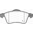 Jeu de 4 plaquettes de frein avant OPEN PARTS BPA0618.00 - Visuel 2