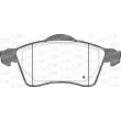 Jeu de 4 plaquettes de frein avant OPEN PARTS BPA0618.01 - Visuel 2