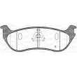 Jeu de 4 plaquettes de frein arrière OPEN PARTS BPA0628.12 - Visuel 2