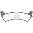 Jeu de 4 plaquettes de frein arrière OPEN PARTS BPA0629.02 - Visuel 1