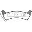Jeu de 4 plaquettes de frein arrière OPEN PARTS BPA0629.02 - Visuel 2