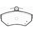 Jeu de 4 plaquettes de frein avant OPEN PARTS BPA0631.12 - Visuel 2