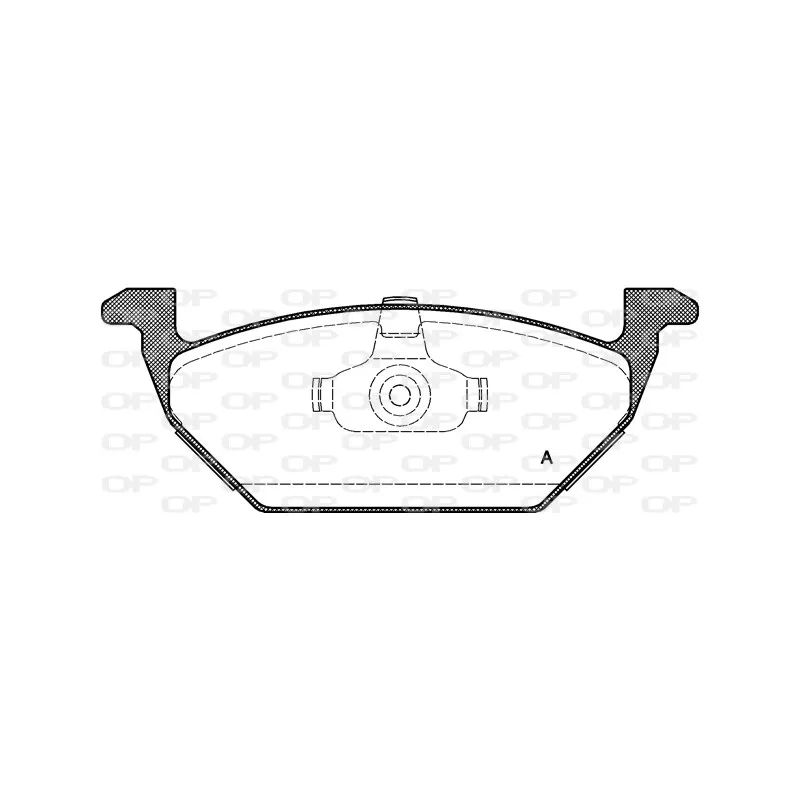 Jeu de 4 plaquettes de frein avant OPEN PARTS BPA0633.00