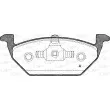 Jeu de 4 plaquettes de frein avant OPEN PARTS BPA0633.20 - Visuel 1