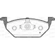 Jeu de 4 plaquettes de frein avant OPEN PARTS BPA0633.21 - Visuel 2