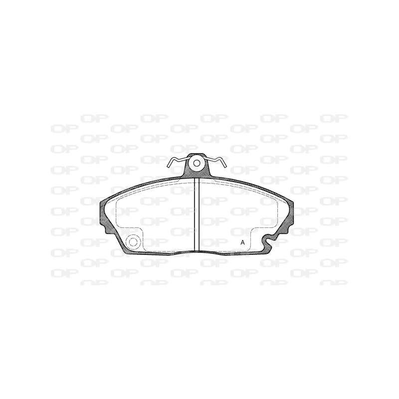 Jeu de 4 plaquettes de frein avant OPEN PARTS BPA0635.00