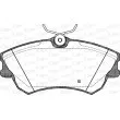 Jeu de 4 plaquettes de frein avant OPEN PARTS BPA0638.02 - Visuel 2