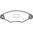 Jeu de 4 plaquettes de frein avant OPEN PARTS BPA0643.00 - Visuel 1