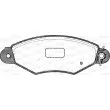 Jeu de 4 plaquettes de frein avant OPEN PARTS BPA0643.00 - Visuel 2