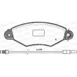 Jeu de 4 plaquettes de frein avant OPEN PARTS BPA0643.01 - Visuel 1