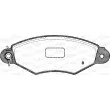 Jeu de 4 plaquettes de frein avant OPEN PARTS BPA0643.01 - Visuel 2