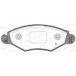 Jeu de 4 plaquettes de frein avant OPEN PARTS BPA0643.20 - Visuel 2