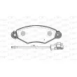 Jeu de 4 plaquettes de frein avant OPEN PARTS BPA0643.30 - Visuel 1