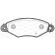 Jeu de 4 plaquettes de frein avant OPEN PARTS BPA0643.30 - Visuel 2