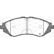Jeu de 4 plaquettes de frein avant OPEN PARTS BPA0645.02 - Visuel 2