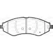 Jeu de 4 plaquettes de frein avant OPEN PARTS BPA0645.22 - Visuel 1