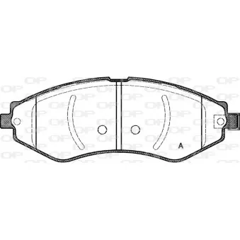 Jeu de 4 plaquettes de frein avant OPEN PARTS BPA0645.22